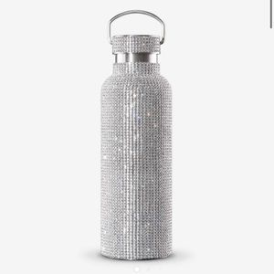 BRAND NEW Silver Rhinestone Tomo Luxury Water Bottle